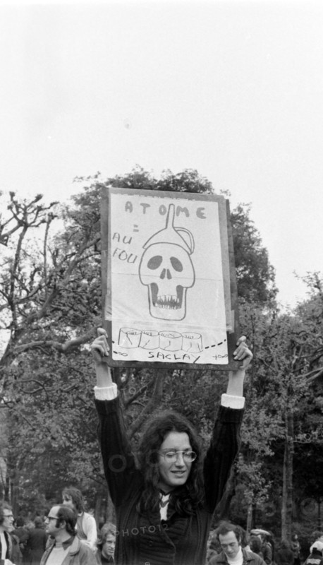 Anti-nuclear demonstration, Paris, 1973