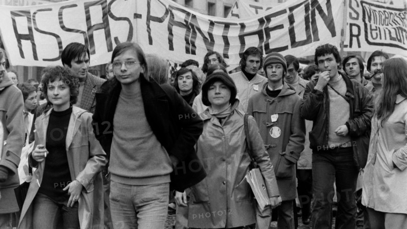 Student demonstration against the Debré Law, Paris, 1973
