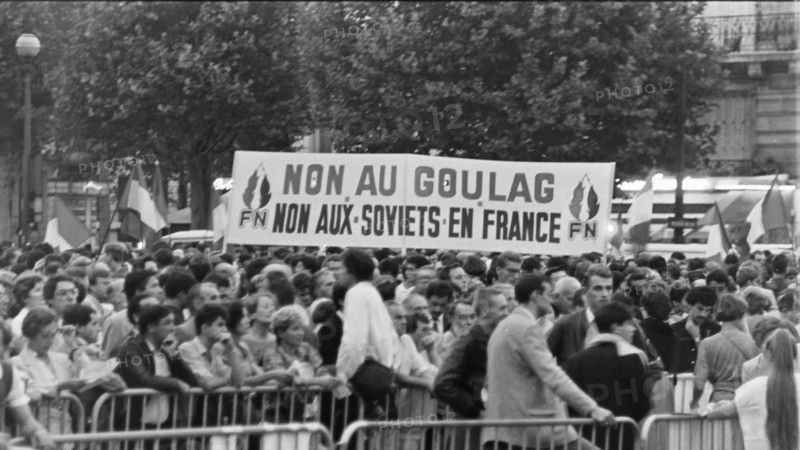 Manifestation anti-Gorbatchev, Paris, 1985