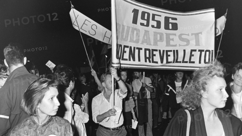 Anti-Gorbatchev demonstration, Paris, 1985
