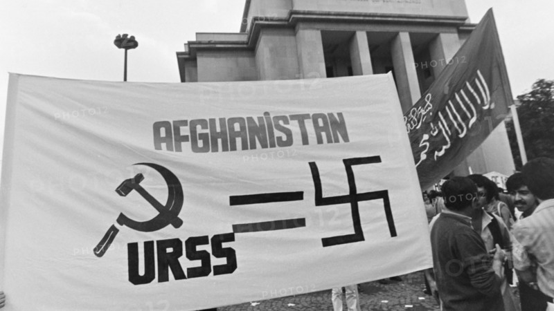 Anti-Gorbatchev demonstration, Paris, 1985