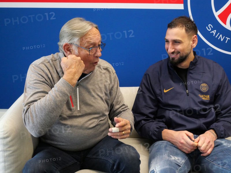 Camille Choquier et Gianluigi Donnarumma (2023)