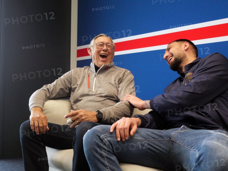 Camille Choquier et Gianluigi Donnarumma (2023)