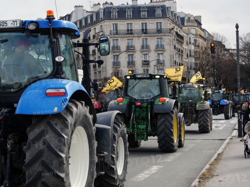 Manifestation d'agriculteurs à Paris, le 23 février 2024