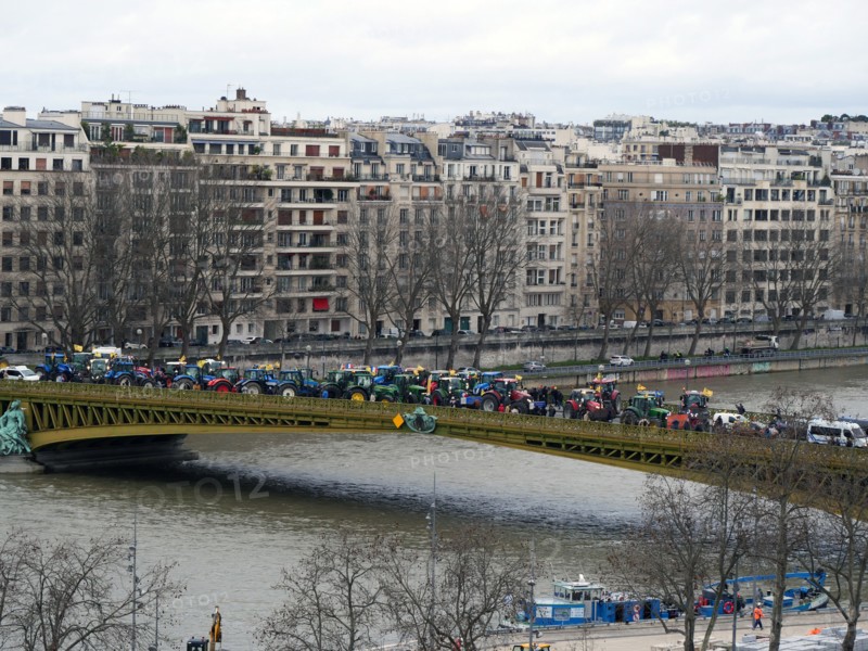 Manifestation d'agriculteurs à Paris, le 23 février 2024