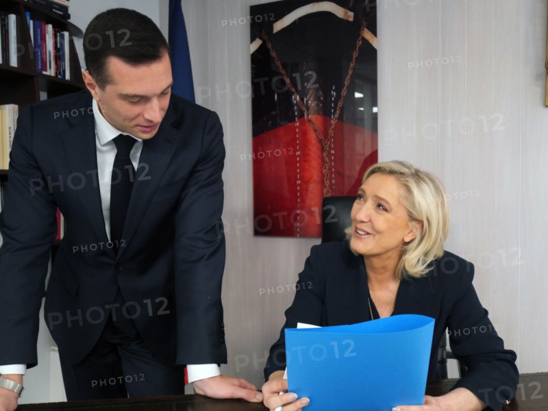 Jordan Bardella and Marine Le Pen, 2024