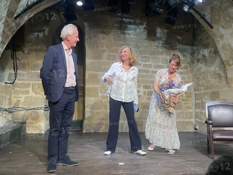 Répétition de la pièce de théâtre "A coeur perdu", théâtre Essaïon à Paris, 4 juin 2024