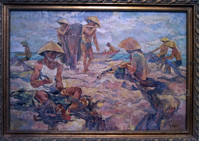 VIETNAM-CULTURE-MUSEE-PEINTURE