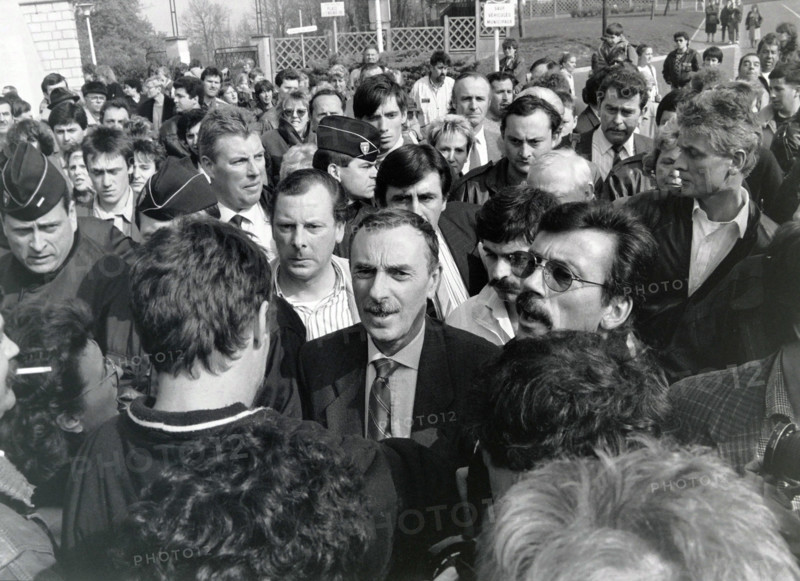 Manifestation à Clichy-sous-Bois, en 1989