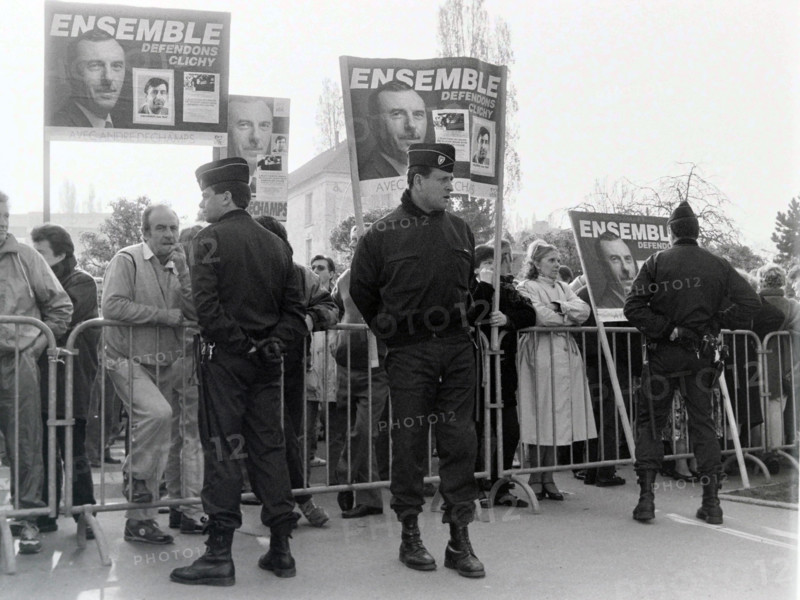 Manifestation à Clichy-sous-Bois, en 1989