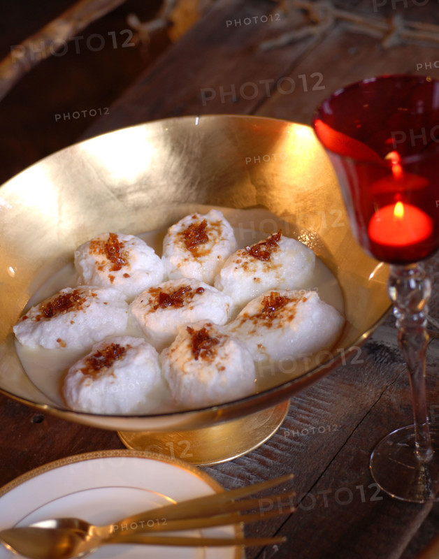 Dîner du Grand Nord : oeufs à la neige sur crème d'érable