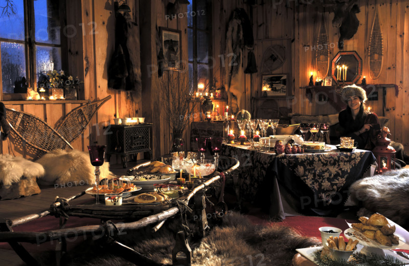 Dîner du Grand Nord : table décorée par Diane Vanier