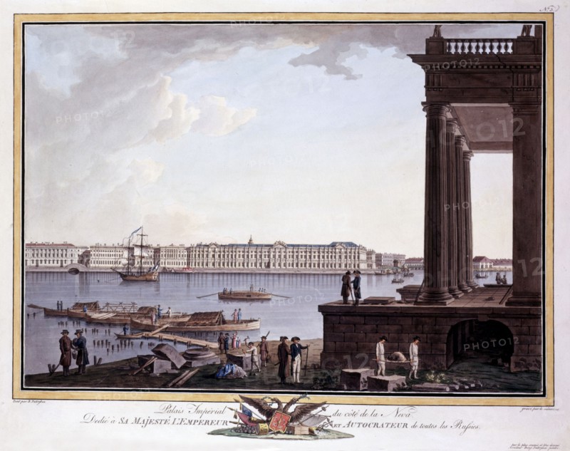 Patersen, Le palais impérial du côté de la Neva