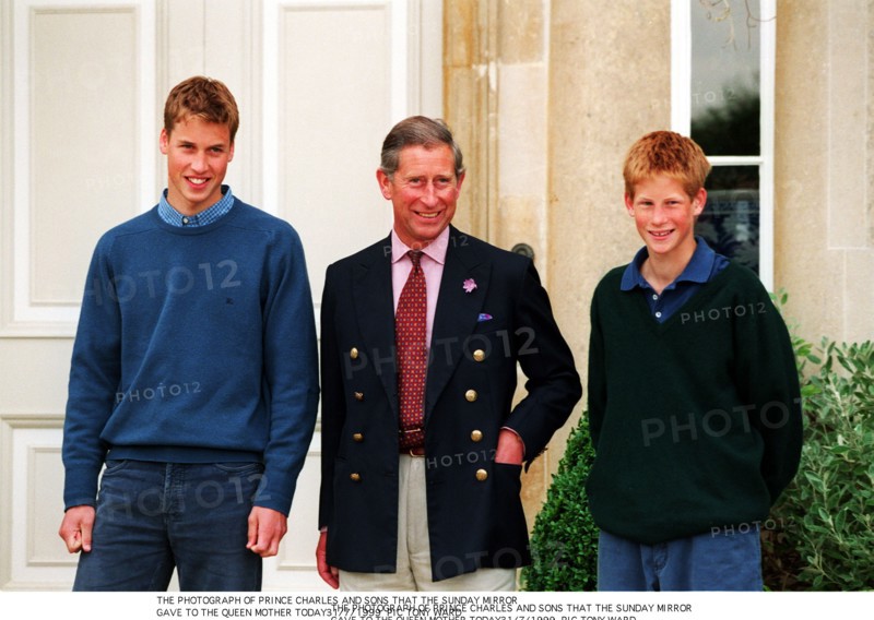 Prince William, prince Charles et prince Harry