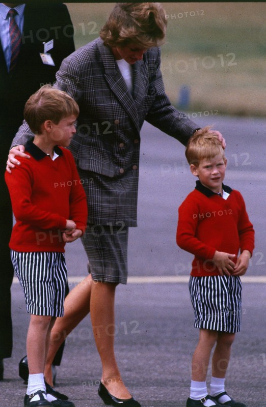 L'arrivée de Diana et les deux princes.
