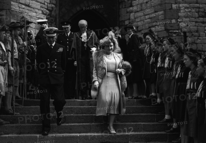 Le roi George VI et la reine-mère