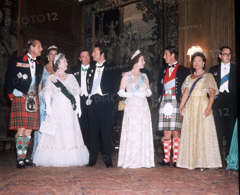 Le roi Carl Gustav de Suède sur une visite d'Etat Juillet 1975