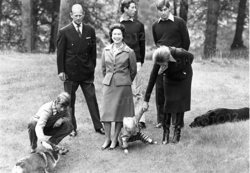 La reine Elisabeth II en famille
