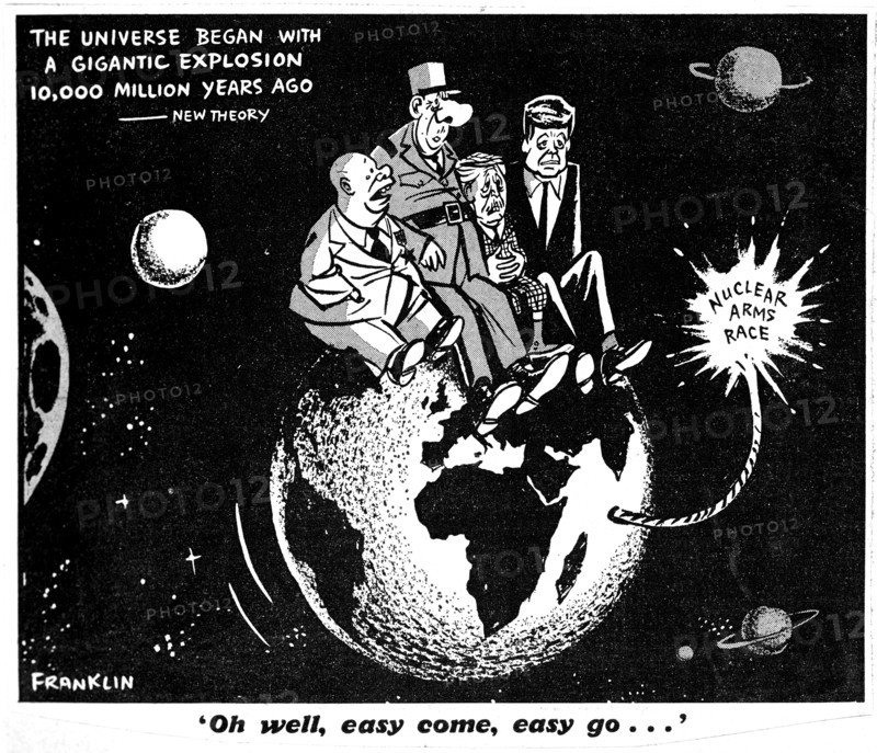 Caricature sur l'arme atomique
