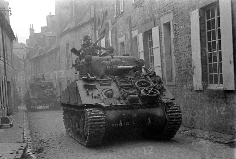 Troupes britanniques en Normandie, en juillet 1944