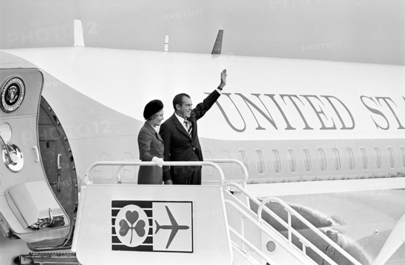 Richard Nixon et sa femme Patricia