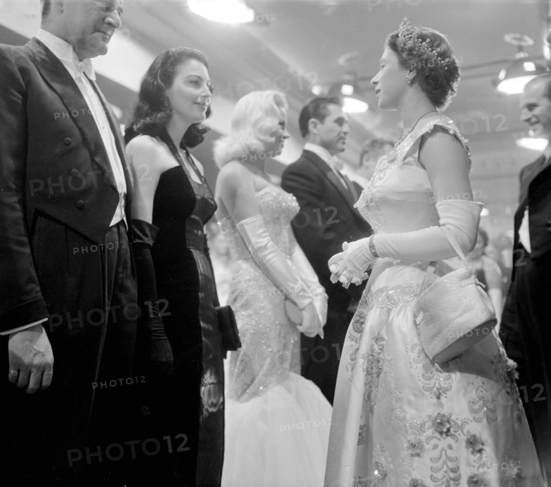 La reine Elisabeth II et Ava Gardner