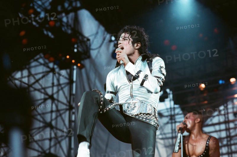 Michael Jackson seen here in concert at Roundhay Park. 29th July 1988