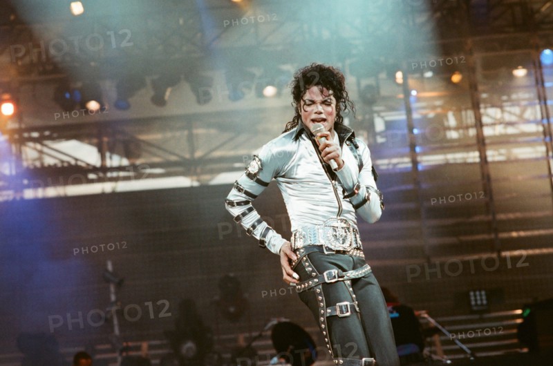 Michael Jackson seen here in concert at Roundhay Park. 29th July 1988