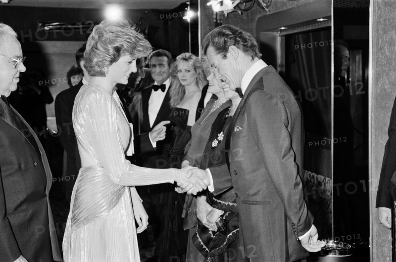 La Princesse Diana et Roger Moore