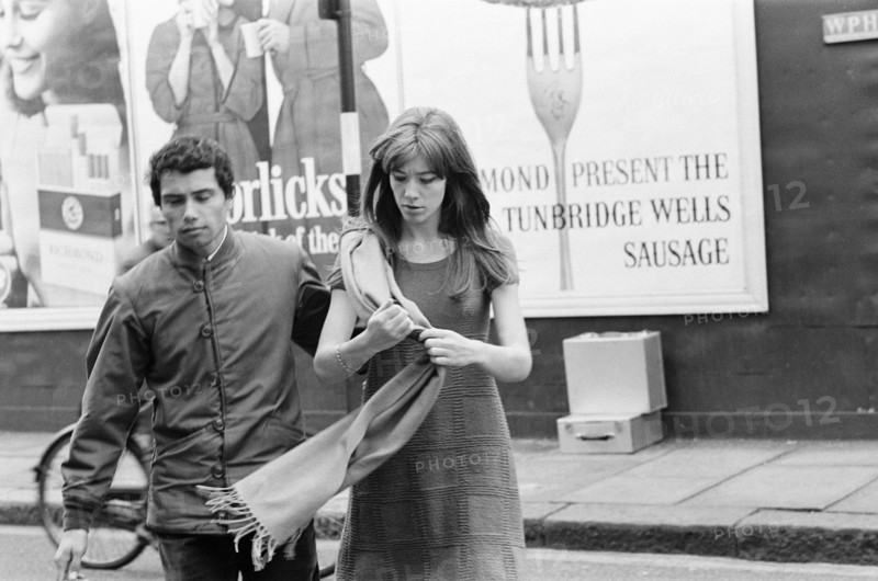Jean-Marie Périer et Françoise Hardy à Londres, le 11 octobre 1965