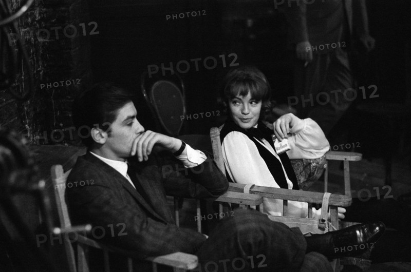 Romy Schneider and Alain Delon