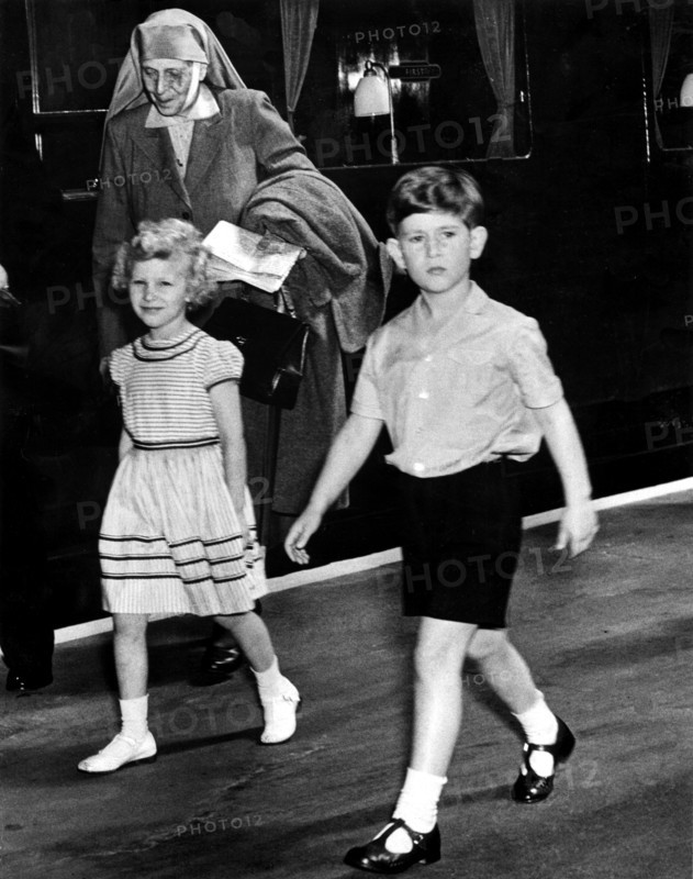 Le Prince Charles et la Princesse Anne, 1955