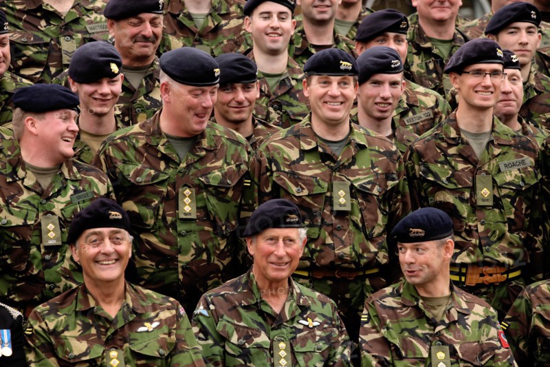 North East Royal Visit 8 October 2011 - HRH Prince Charles visits the Queen's Own Yeomanry at Fenham Barracks in Newcastle