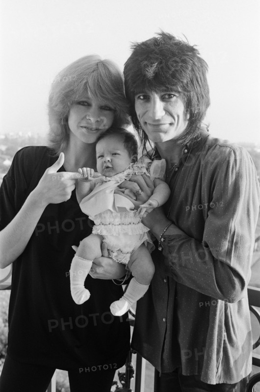 Ronnie Wood, his wife Jo Wood