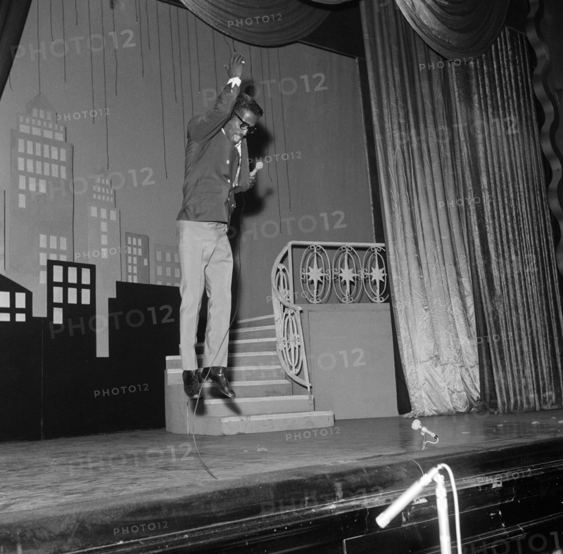 Sammy Davis Jr rehearses for the Royal Variety Performance. 16th May 1960