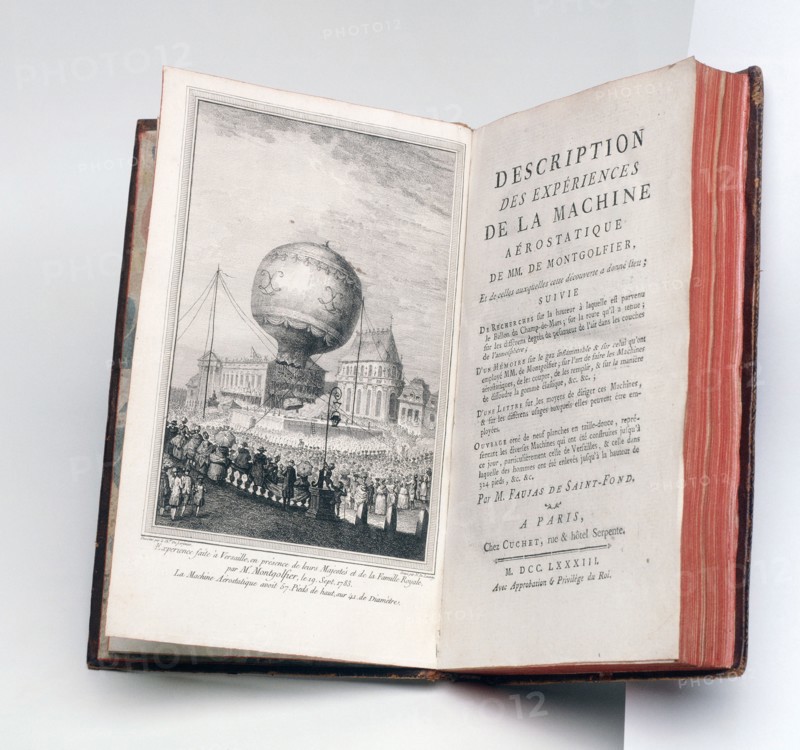 Faujas de Saint-Fond, "Description of aerostatic machine experiments"