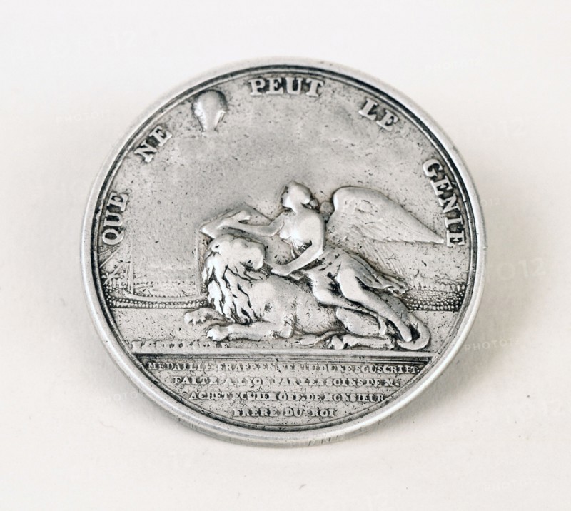 Medal of the 3rd aerial journey by balloon, 19th January 1784