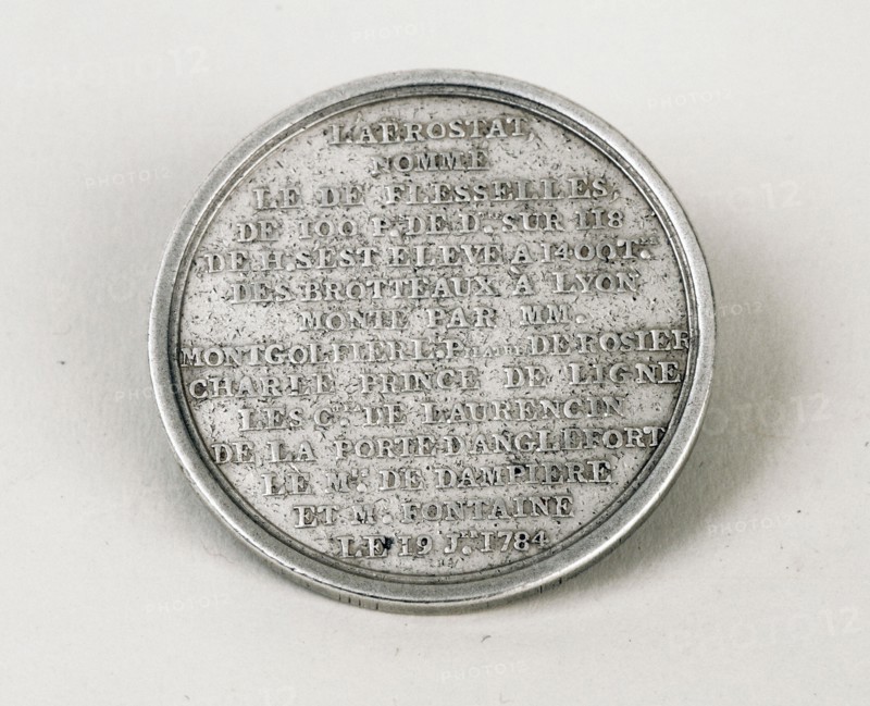 Médaille du 3e voyage aérien en ballon le 19 janvier 1784