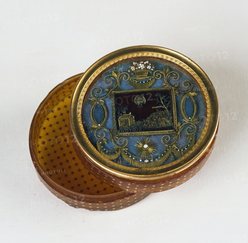 Box showing a hot-air balloon flight
