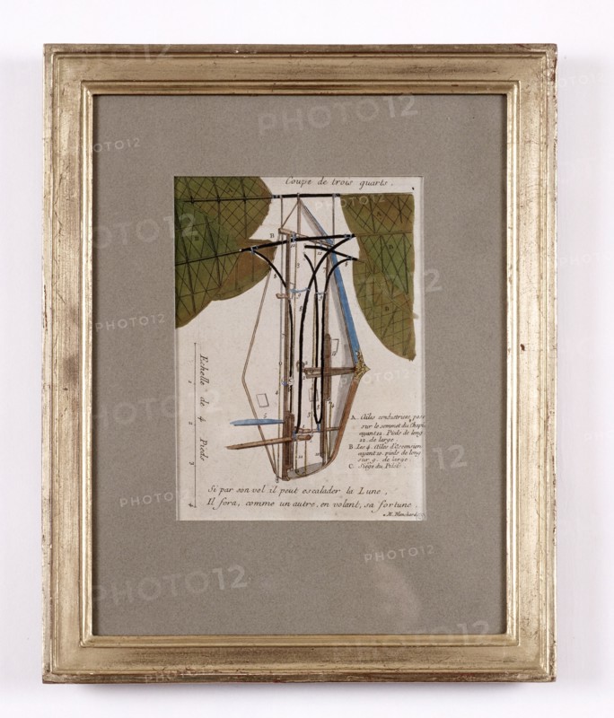 Vaisseau Volant de Mr Blanchard de 1782