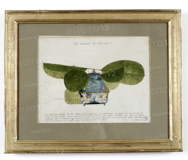 Vaisseau Volant de Mr Blanchard de 1782
