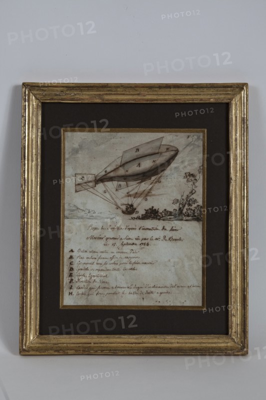Projet de direction d'un aérostat allongé en 1784