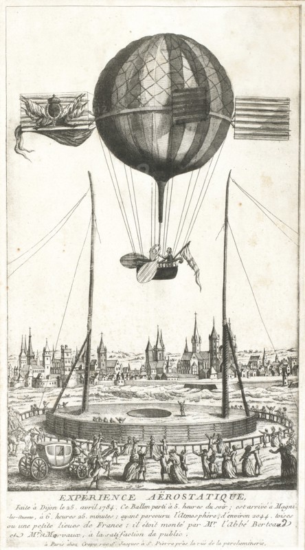 Expérience aérostatique faite à Dijon le 25 avril 1784 par Guyton de Morveau