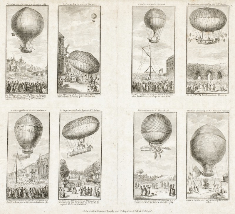 Les expériences aérostatiques de 1784