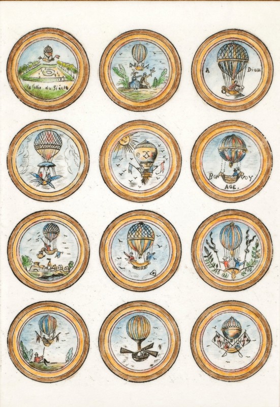 Douze miniatures pour bouton