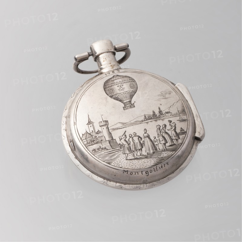 Montre de col en argent
