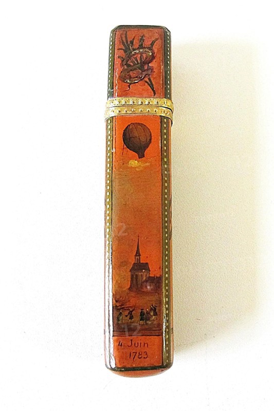 Etui à messages rendant hommage aux frères Montgolfier
