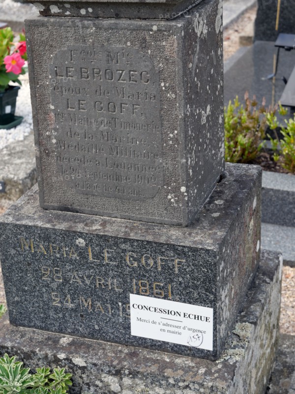 Expired burial plot