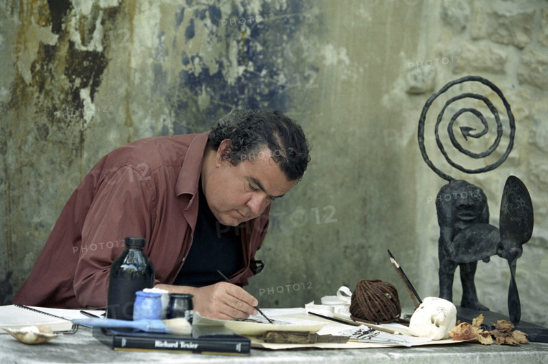 Artist Richard Texier in July 2002