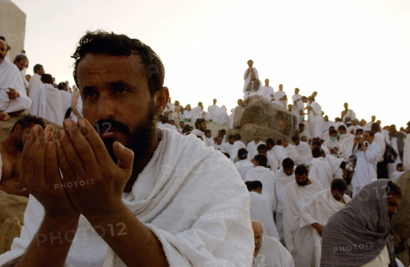 Pèlerins sur le Mont Arafat, février 2003